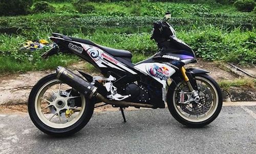 Yamaha Exciter 150 “cực quái” với dàn chân môtô Ducati